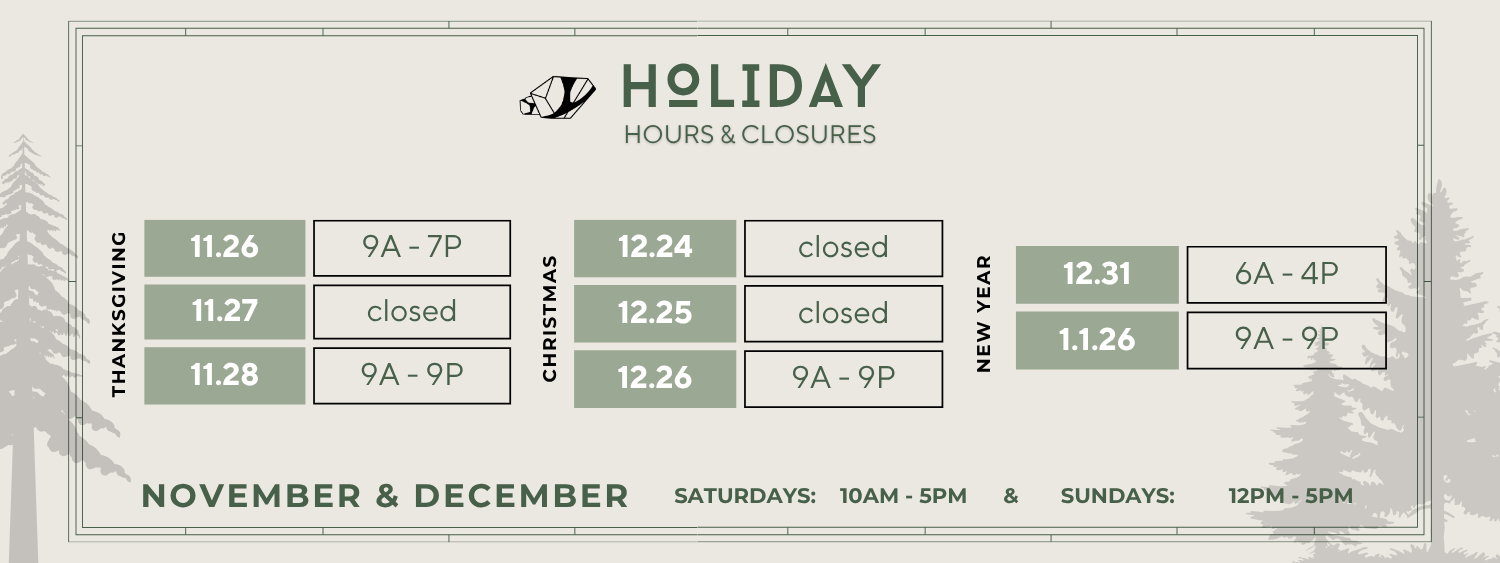 Holiday Hours